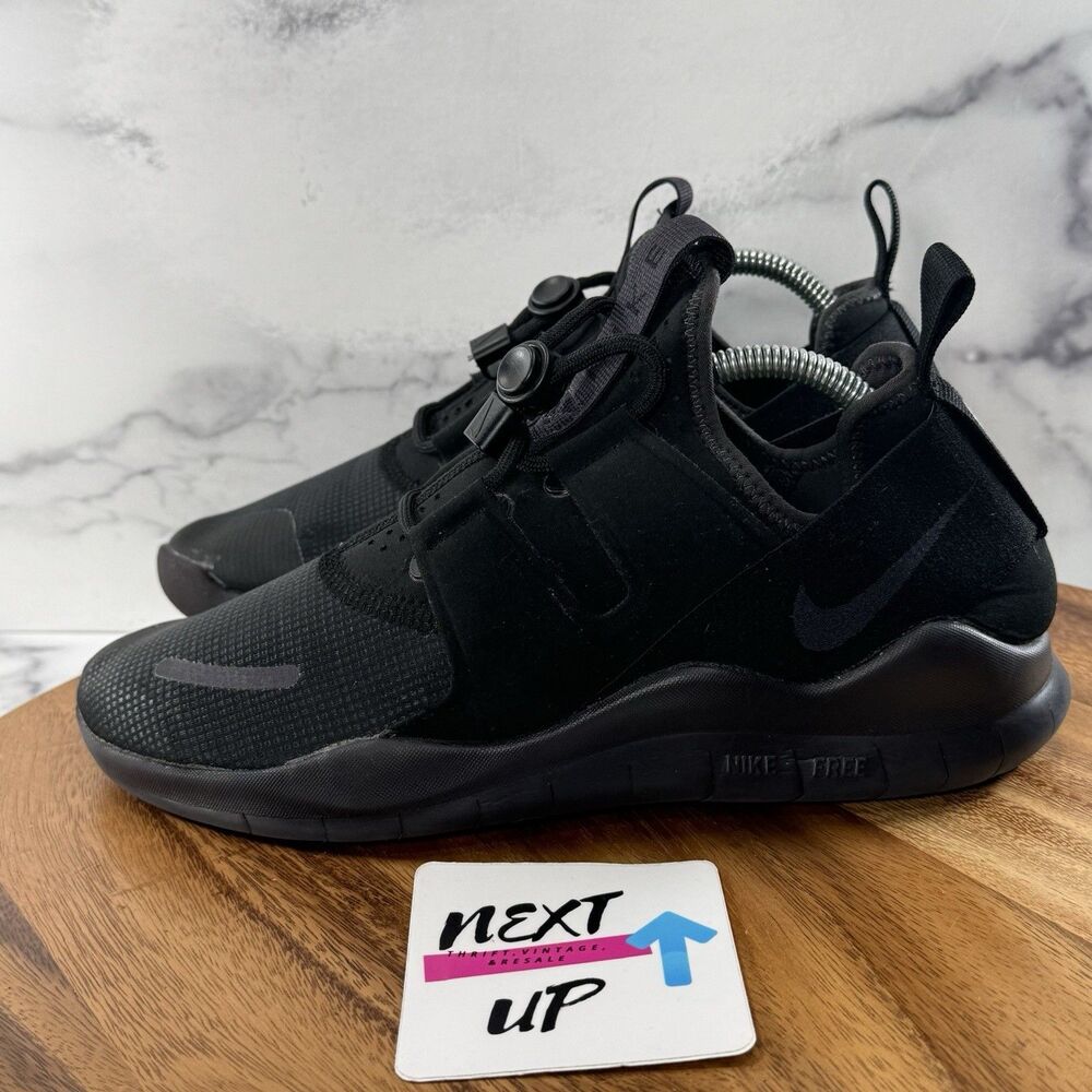 Womens size 10.5-Nike Free RN Commuter Triple Black Running Sneakers Shoes